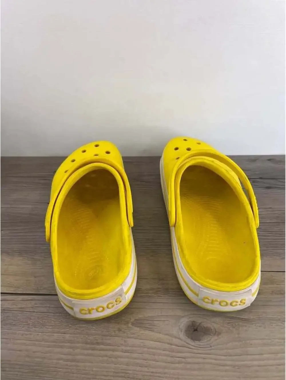 Yellow Crocs Crocband Clogs Men's Size 11